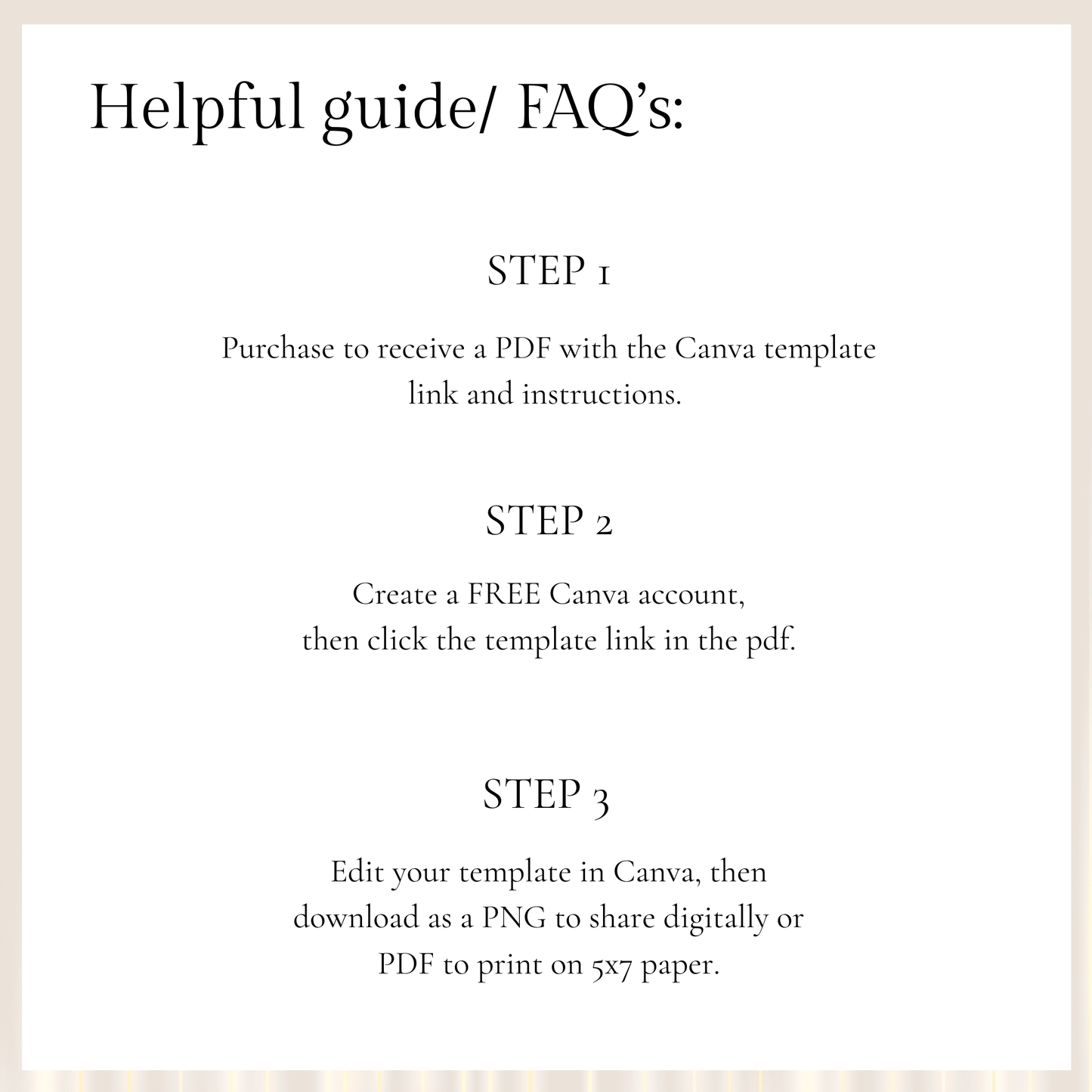 Evening Wedding Reception Invitation Template | Minimal Editable Invite